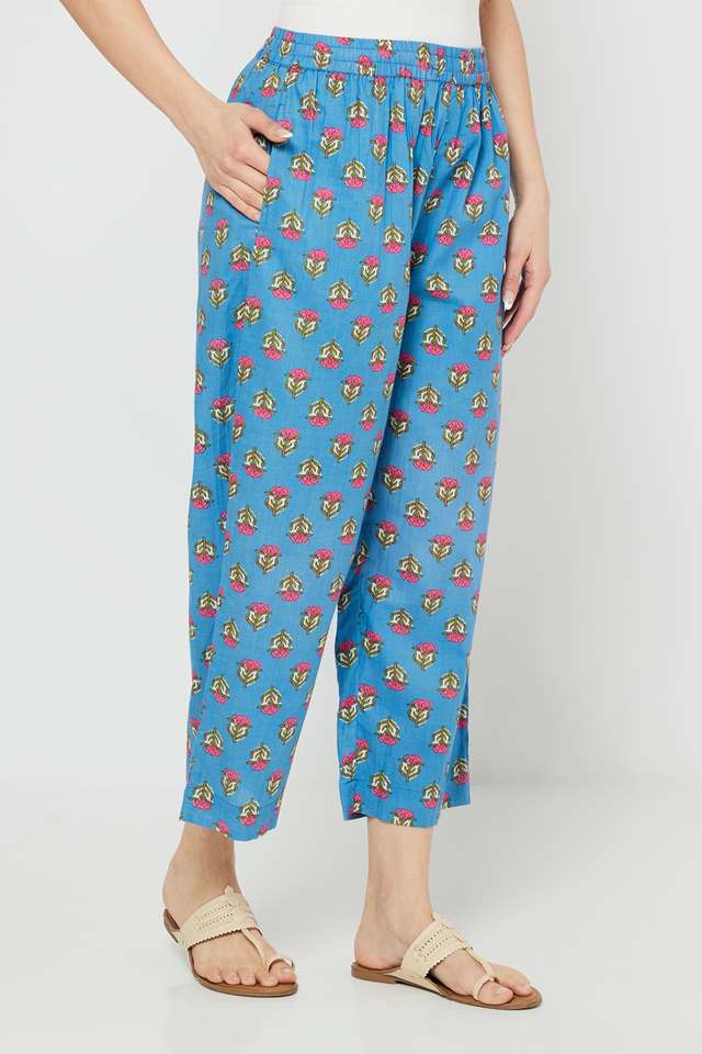 Printed-Blended-Fabric-Straight-Fit-Women-s-Palazzos