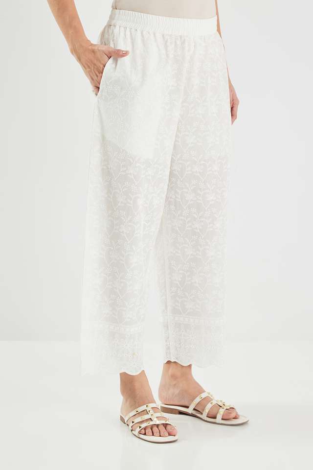 Schiffli-Blended-Fabric-Straight-Fit-Women-s-Palazzos