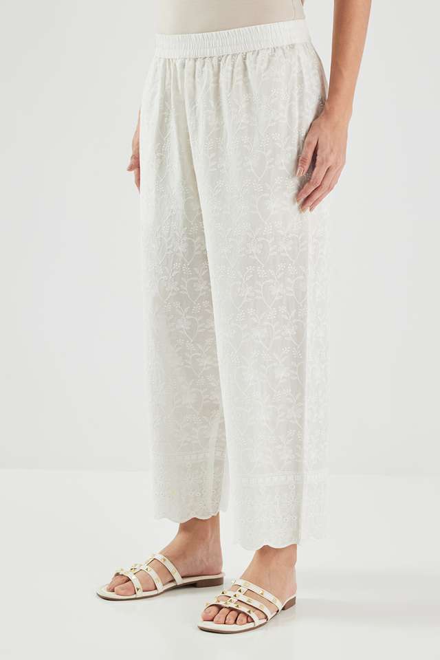 Schiffli-Blended-Fabric-Straight-Fit-Women-s-Palazzos