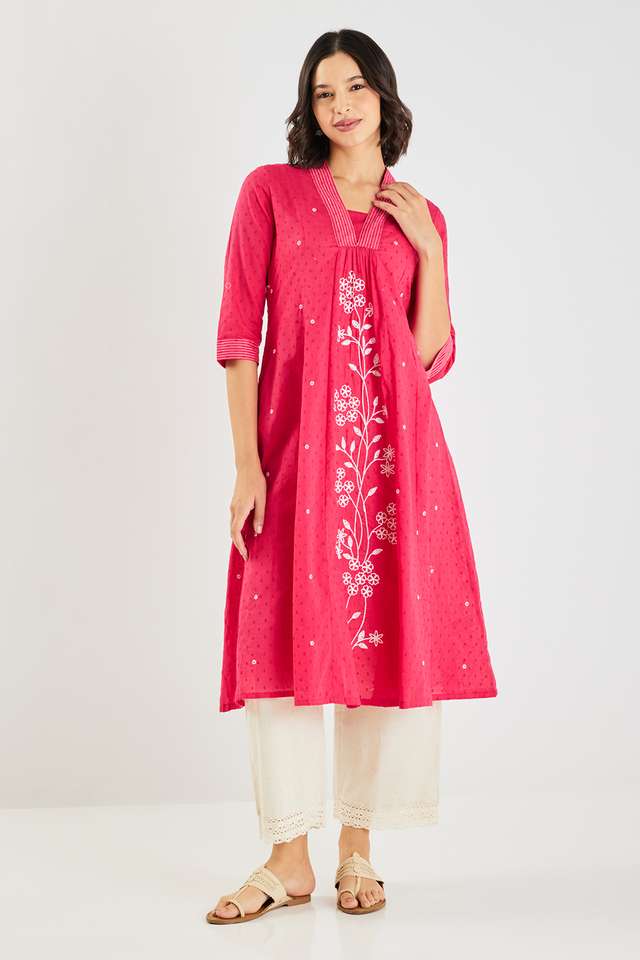 Solid-Cotton-Blend-Straight-Fit-Women-s-Palazzos