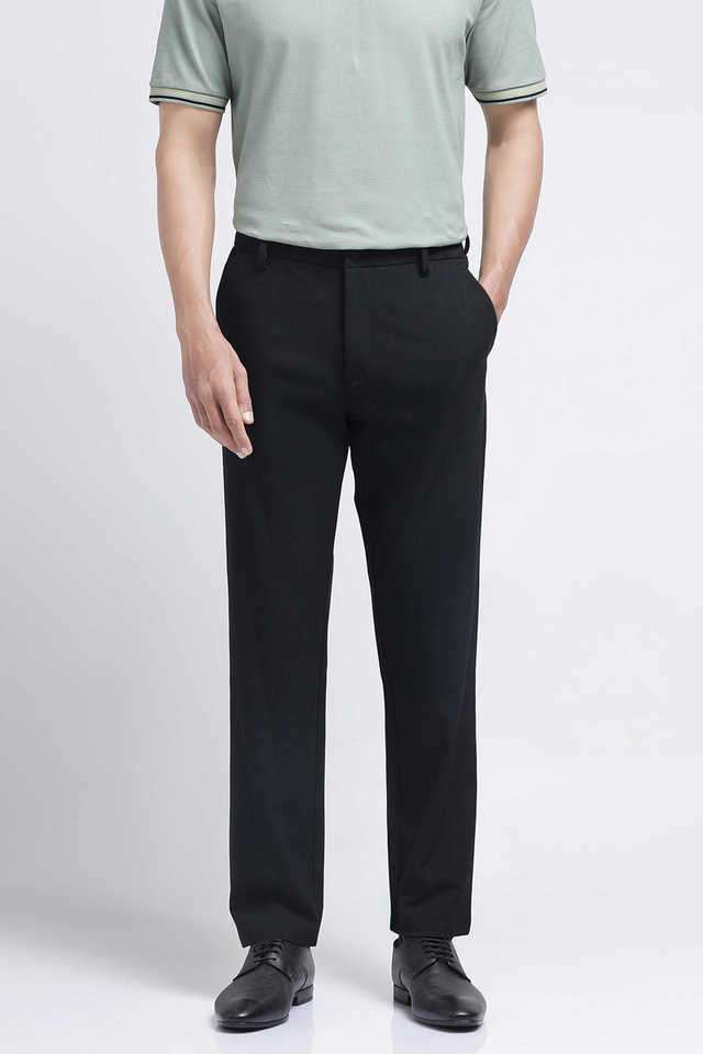 Solid-Cotton-Regular-Fit-Men-s-Casual-Wear-Trousers