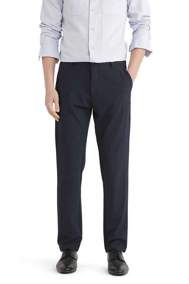 Solid-Cotton-Regular-Fit-Men-s-Casual-Wear-Trousers