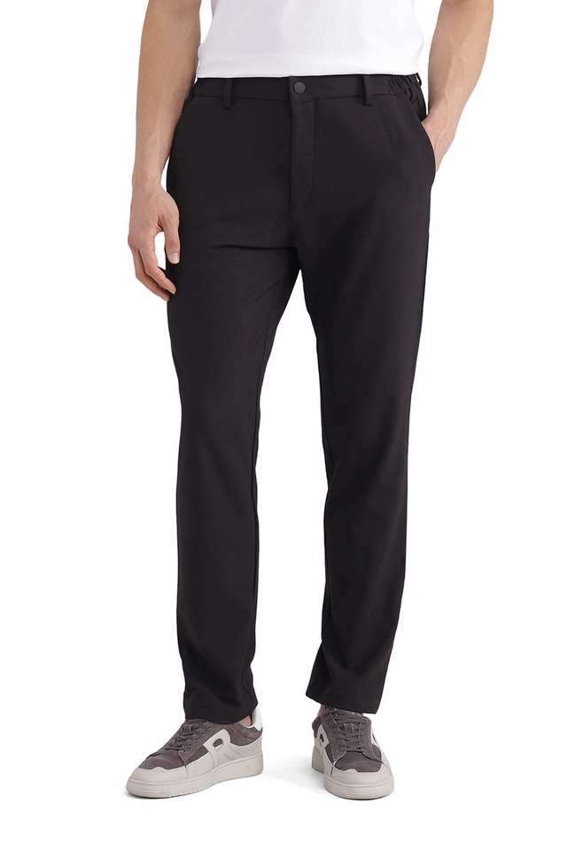 Solid-Cotton-Regular-Fit-Men-s-Casual-Wear-Trousers