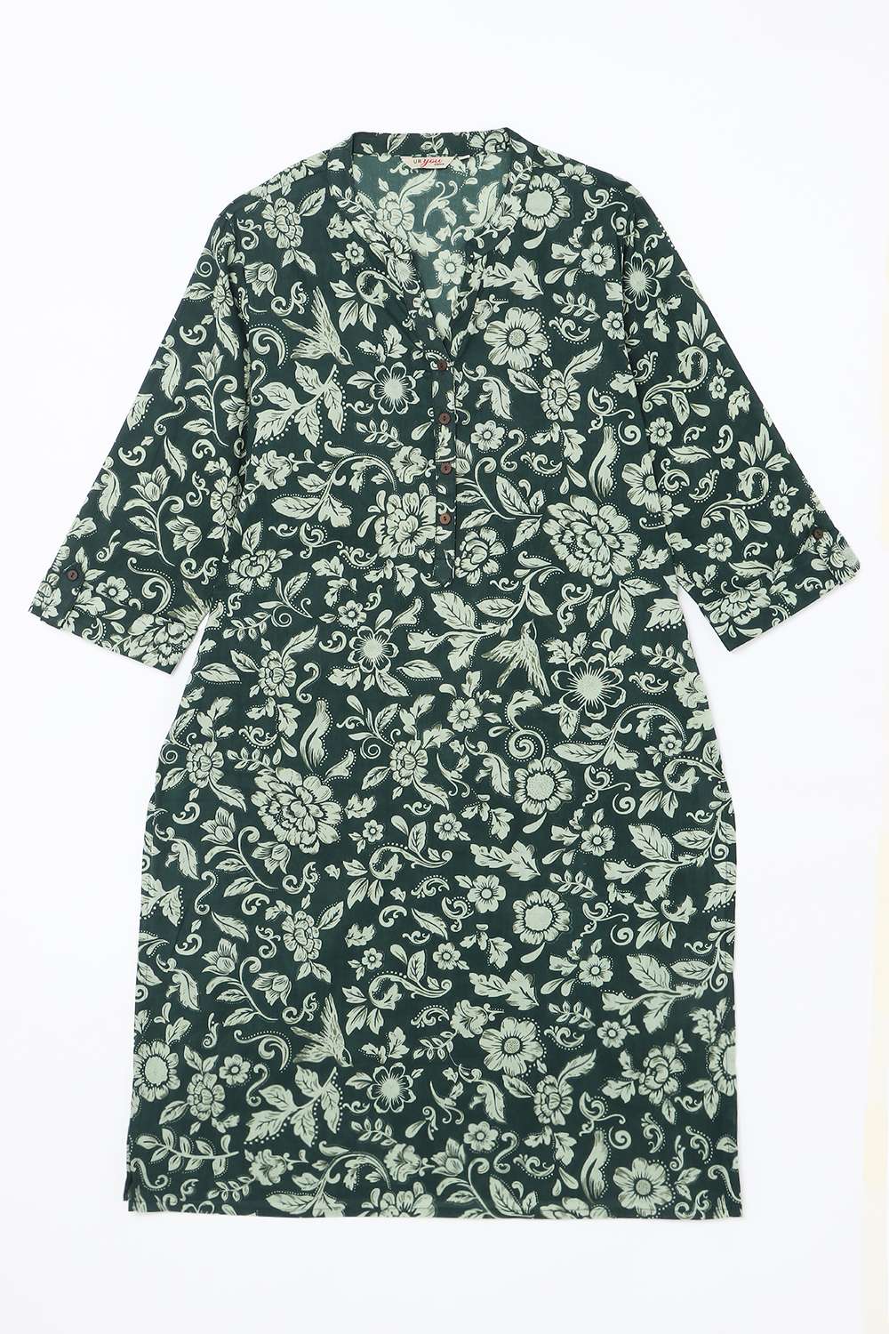 Solid-Blended-Fabric-Regular-Fit-Women-s-Kurta