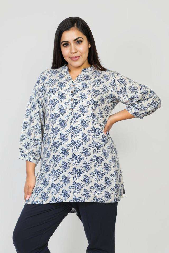 Printed-Rayon-Collared-Women-s-Tunic