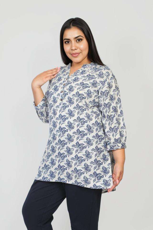 Printed-Rayon-Collared-Women-s-Tunic