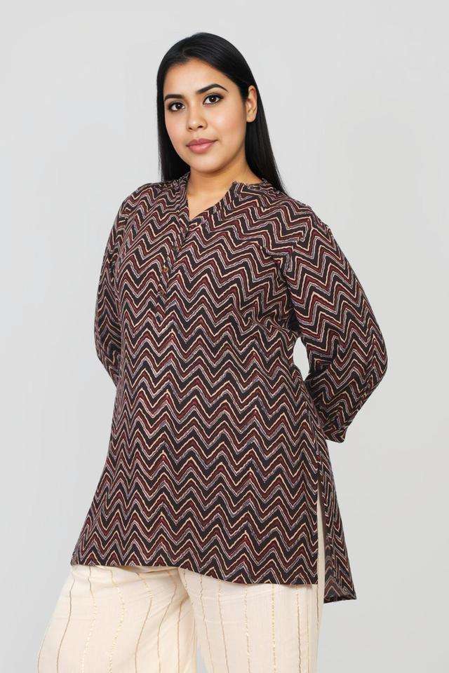 Printed-Rayon-Collared-Women-s-Tunic