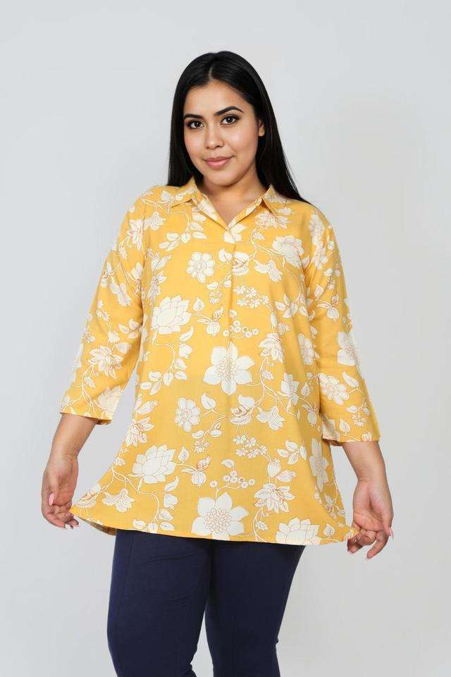 Printed-Rayon-Collared-Women-s-Tunic