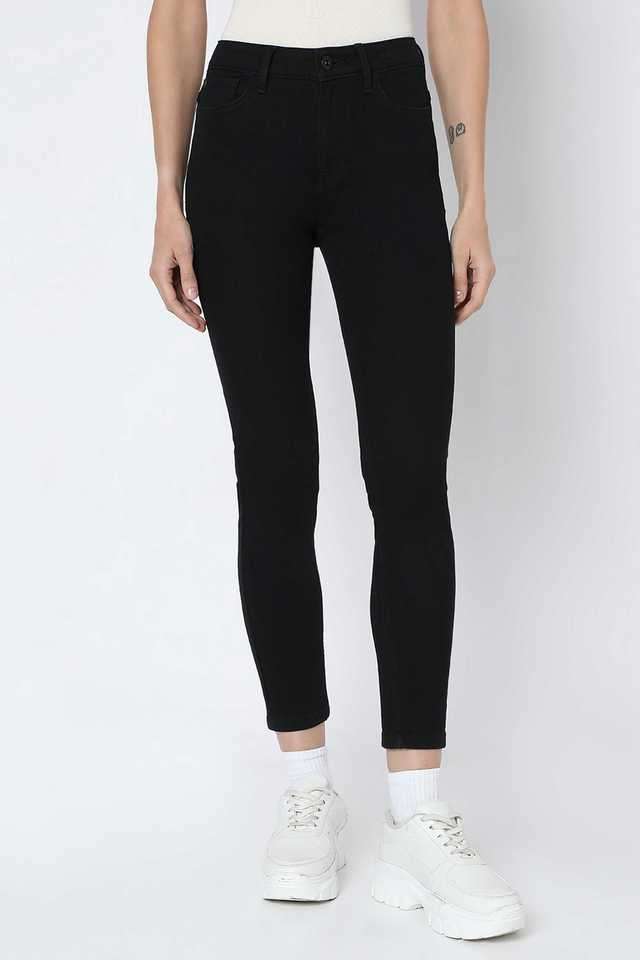 Solid-Cotton-Skinny-Fit-Women-s-Jeans