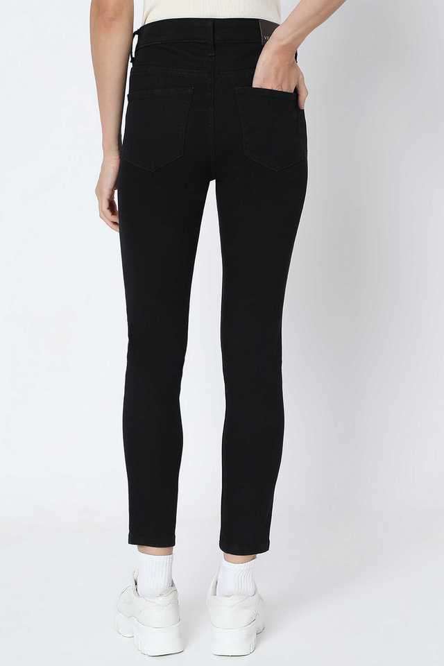 Solid-Cotton-Skinny-Fit-Women-s-Jeans