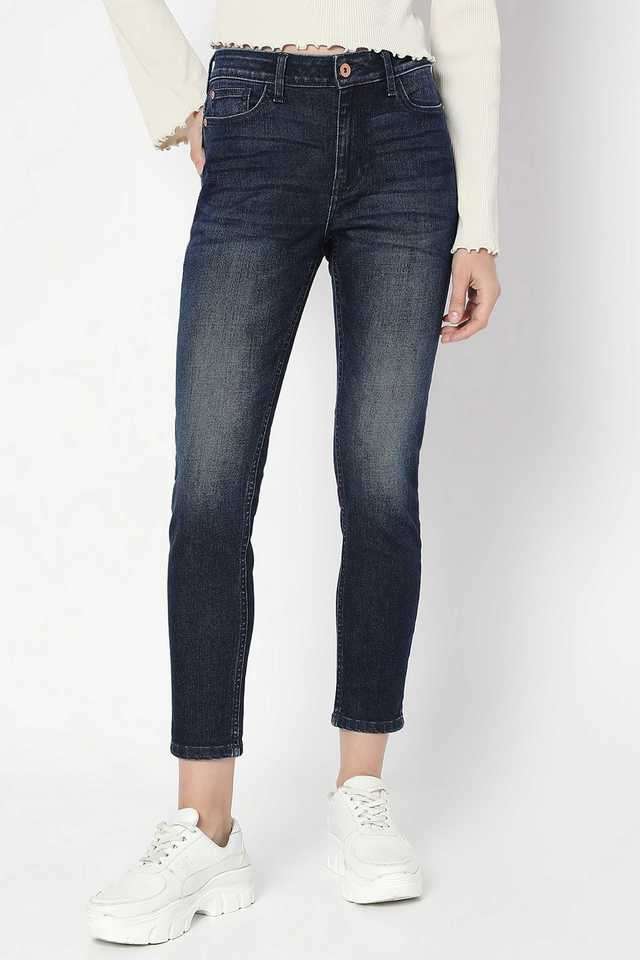 Solid-Cotton-Skinny-Fit-Women-s-Jeans