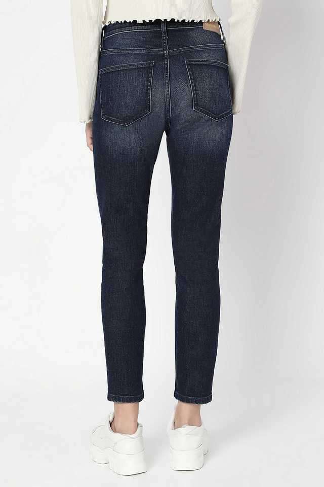 Solid-Cotton-Skinny-Fit-Women-s-Jeans