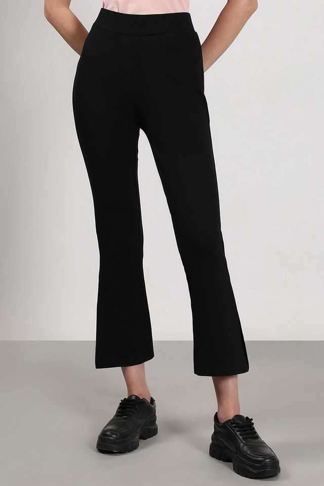 Solid-Rayon-Bootcut-Fit-Women-s-Pants