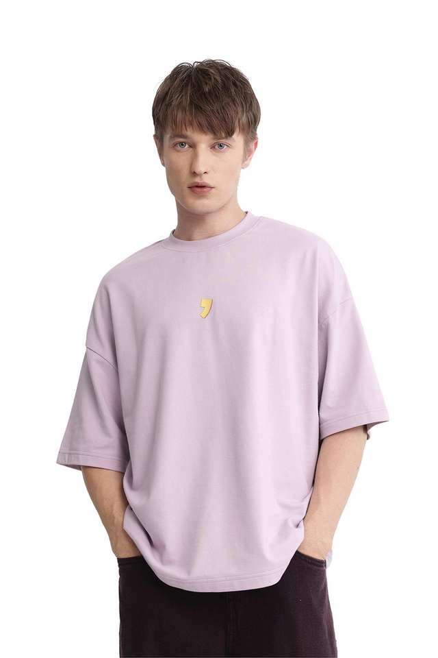 Rare Rabbit Purple Cotton T Shirt Rare Rabbit Men's Tunas Dark