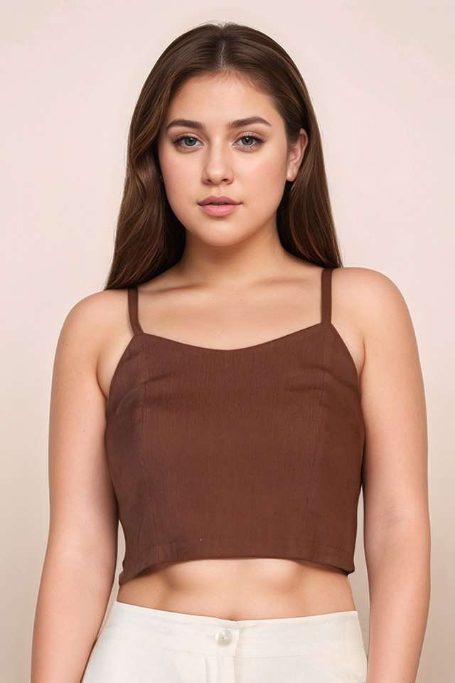 Solid-Cotton-Sweetheart-Neck-Women-s-Top