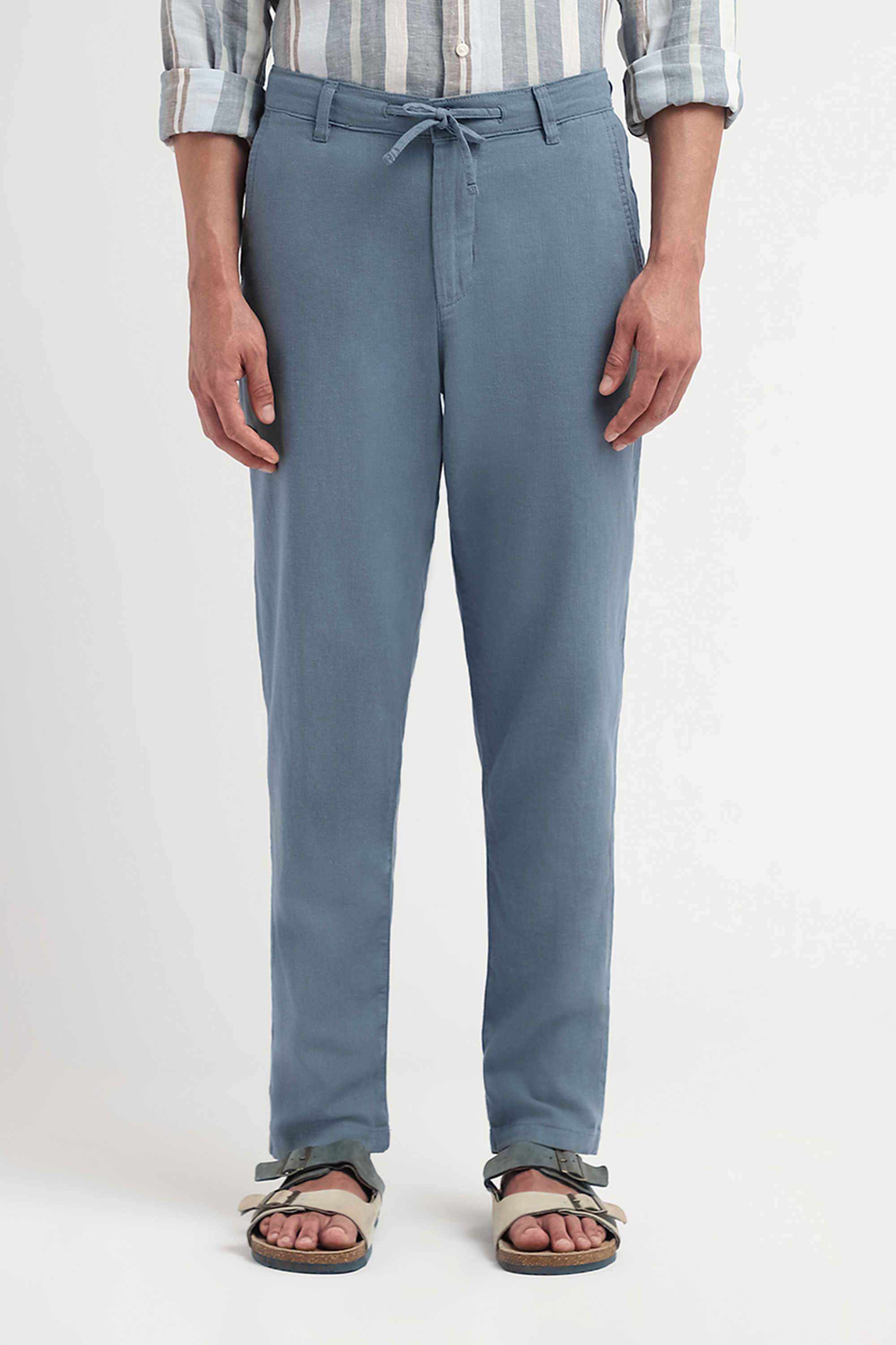 Solid-Cotton-Slim-Fit-Men-s-Pants