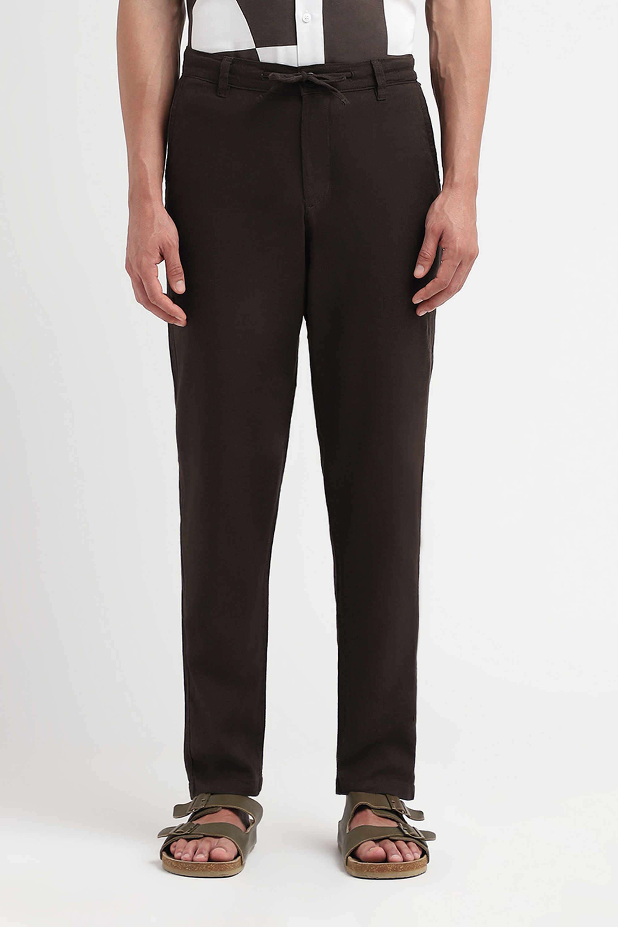 Solid-Cotton-Slim-Fit-Men-s-Pants