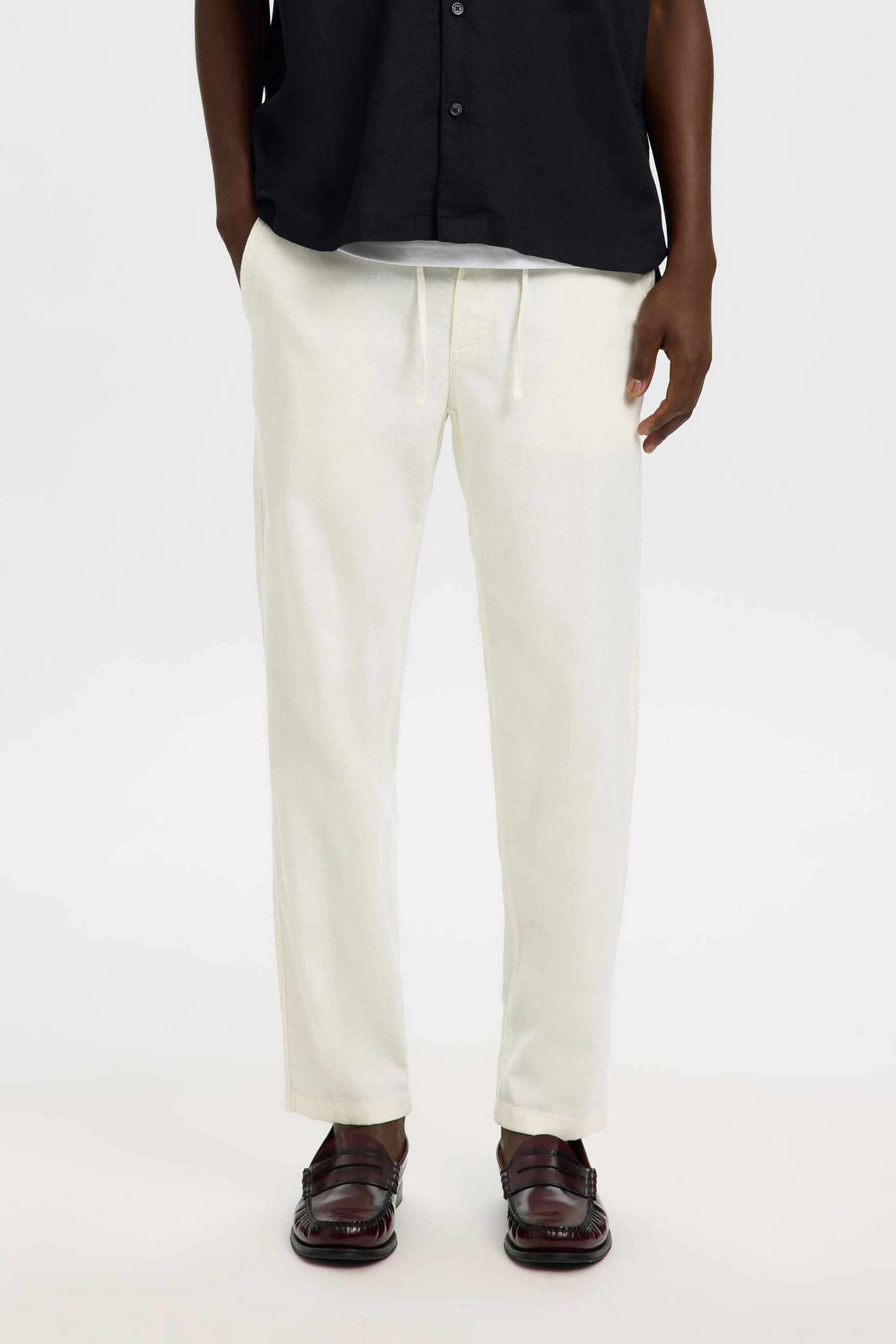 Solid-Cotton-Slim-Fit-Men-s-Pants