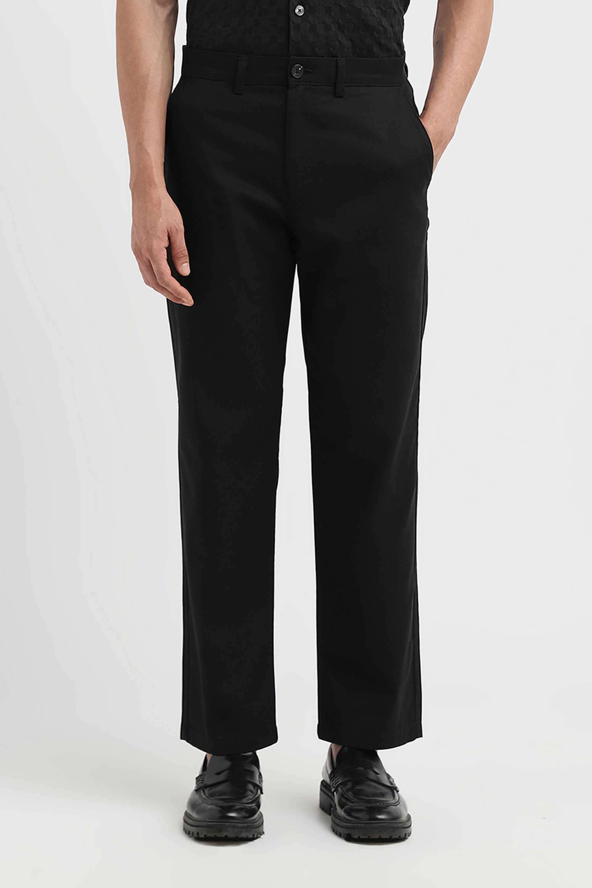 Solid-Cotton-Straight-Fit-Men-s-Pants