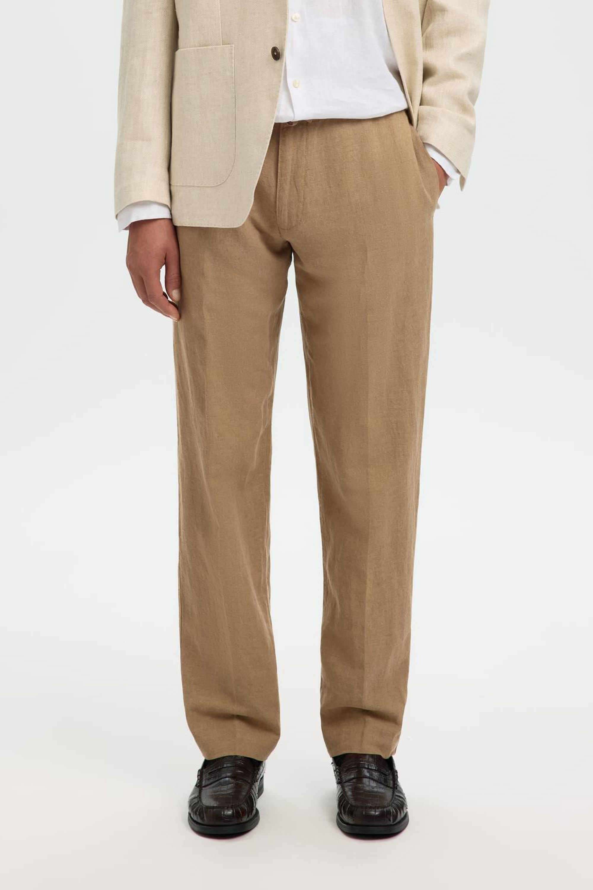 Solid-Linen-Straight-Fit-Men-s-Pants