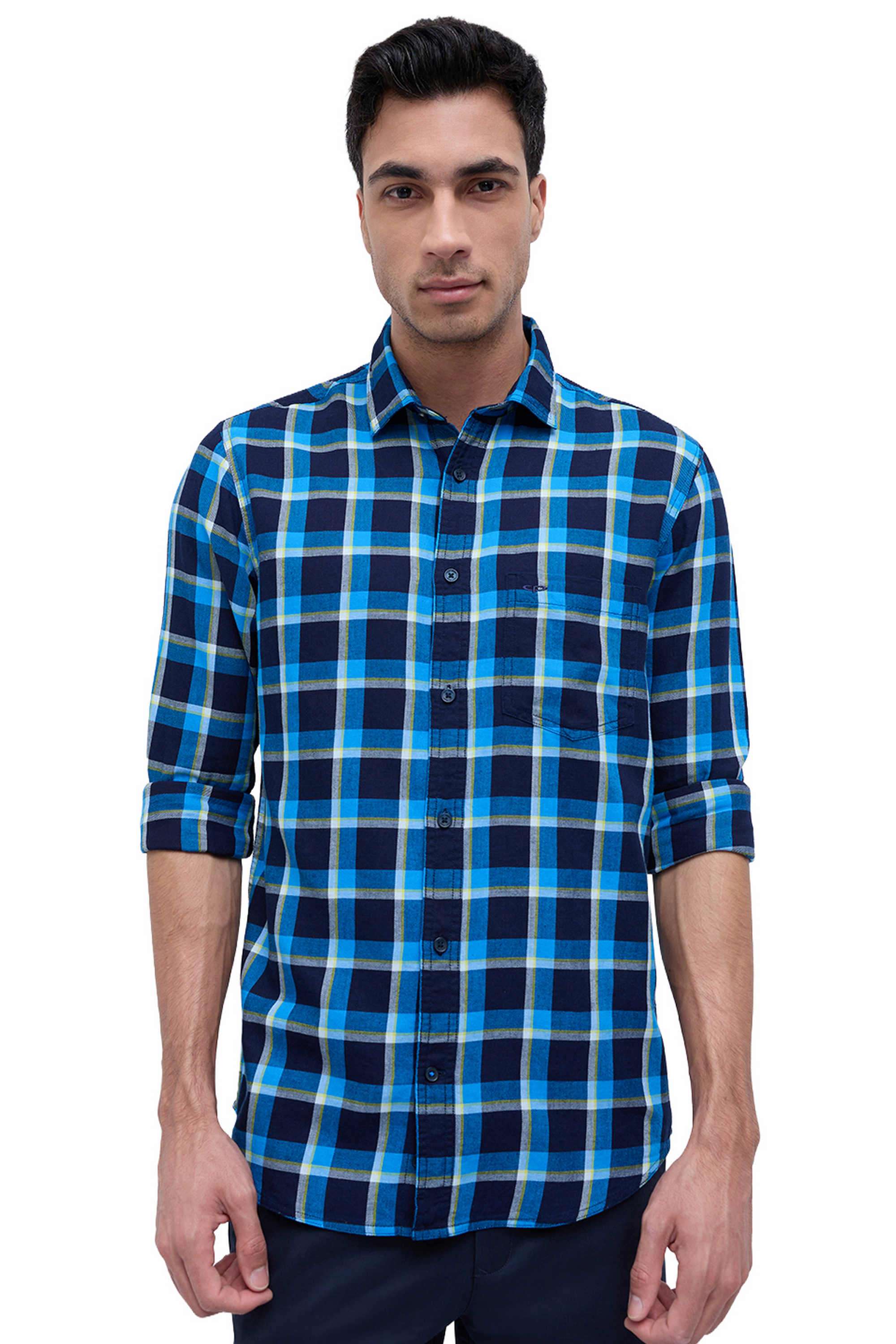 Checks-Cotton-Regular-Fit-Men-s-Casual-Shirt