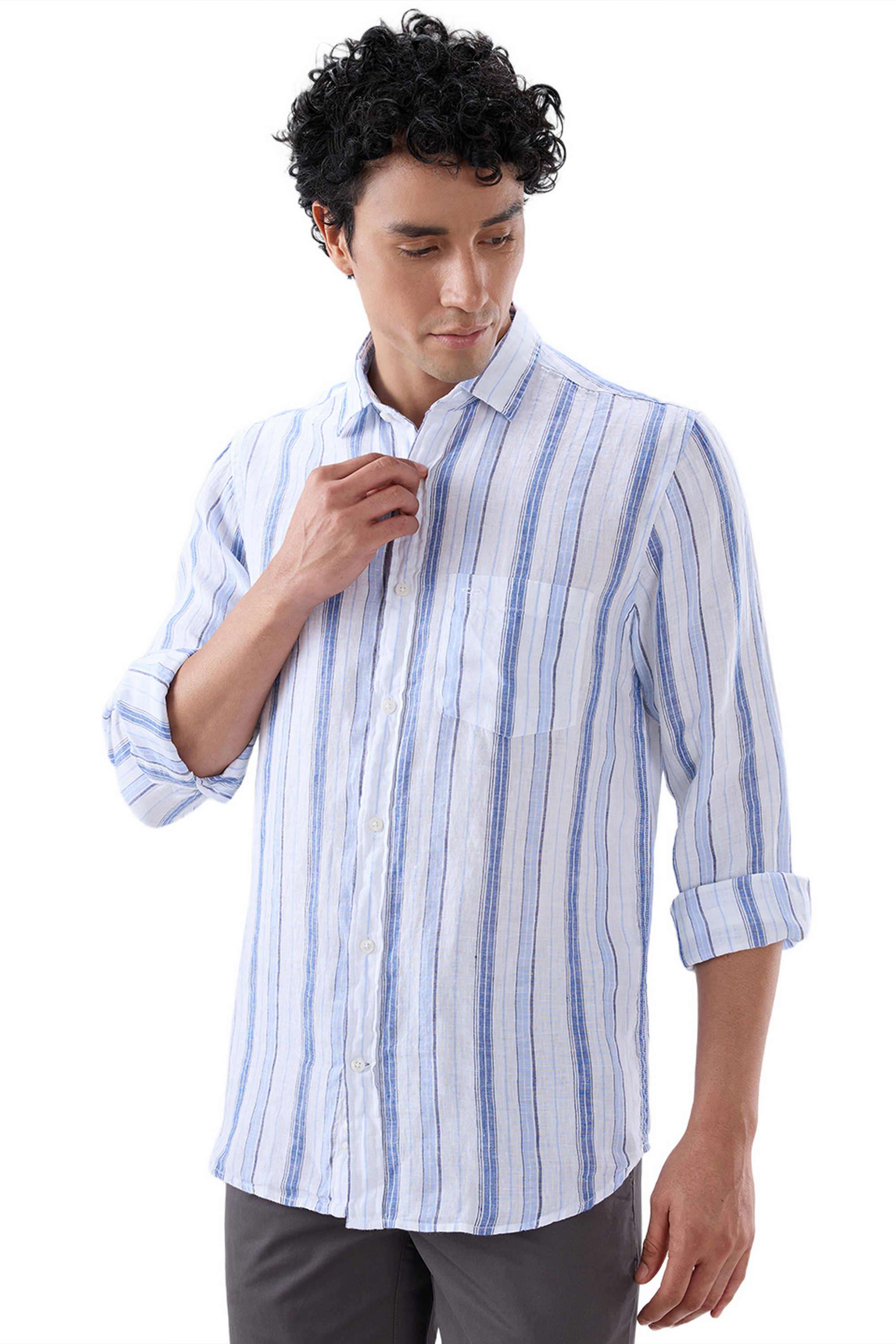 Stripes-Linen-Regular-Fit-Men-s-Casual-Shirt