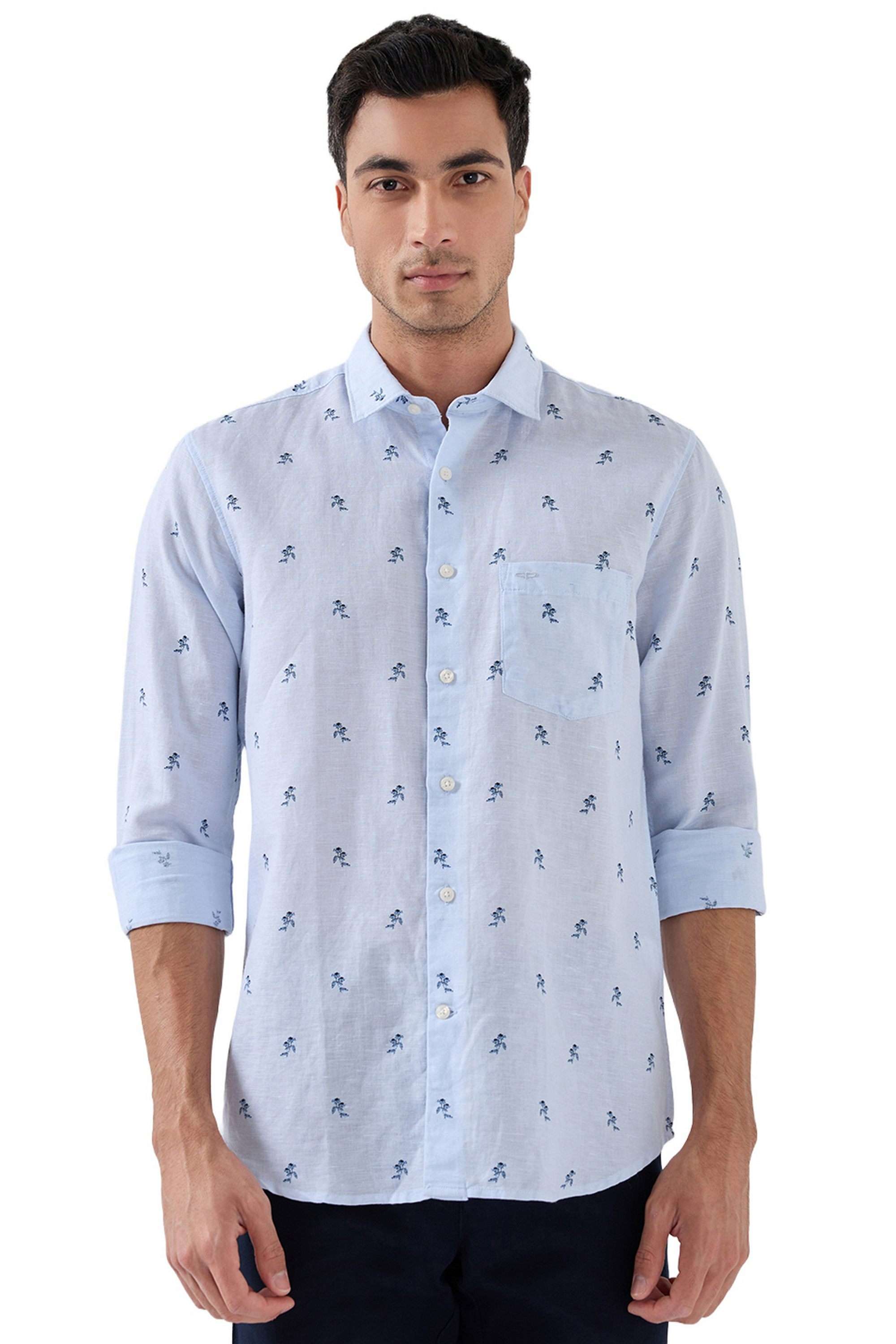 Printed-Linen-Regular-Fit-Men-s-Shirt