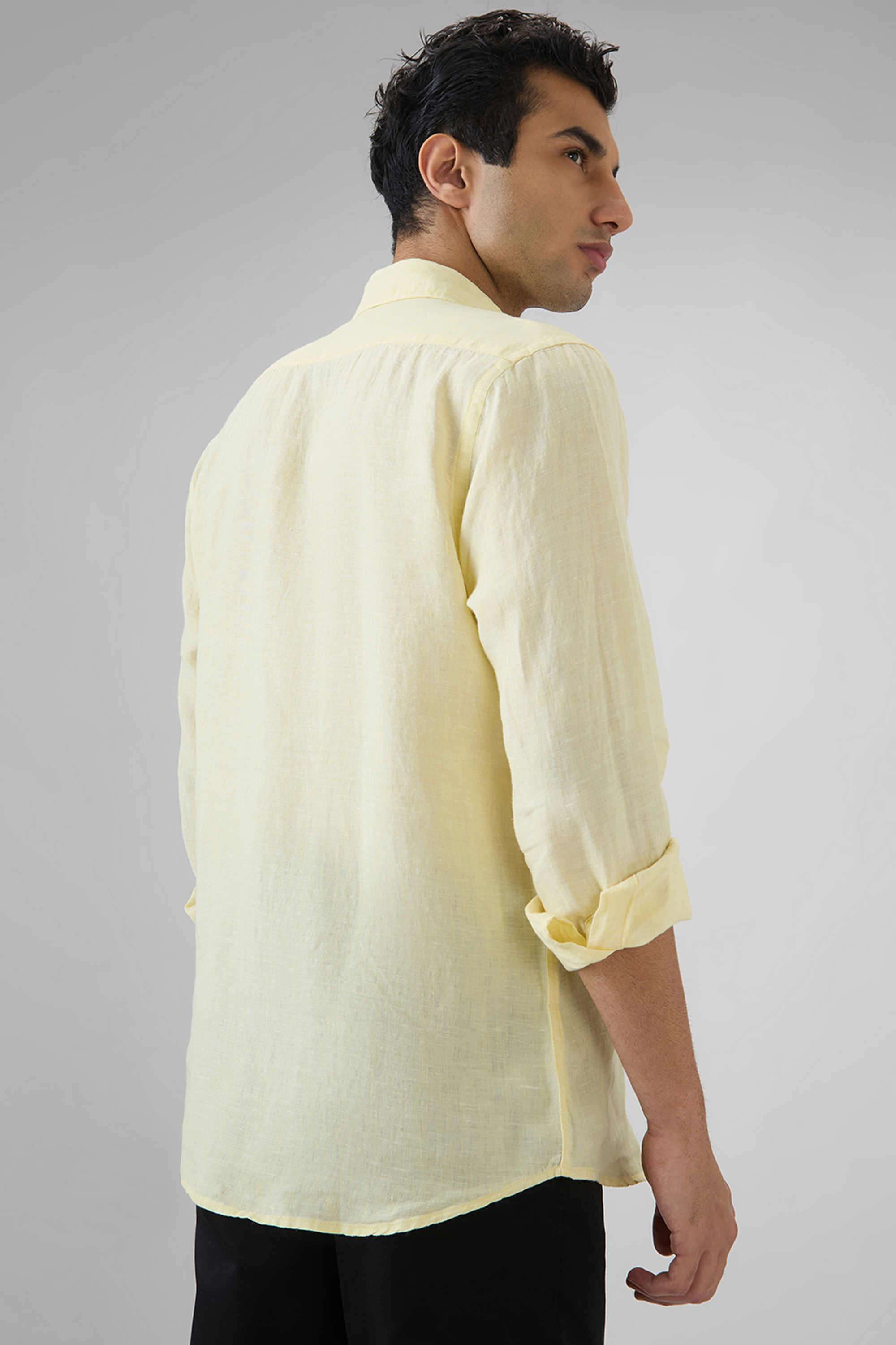 Solid-Linen-Regular-Fit-Men-s-Casual-Shirt