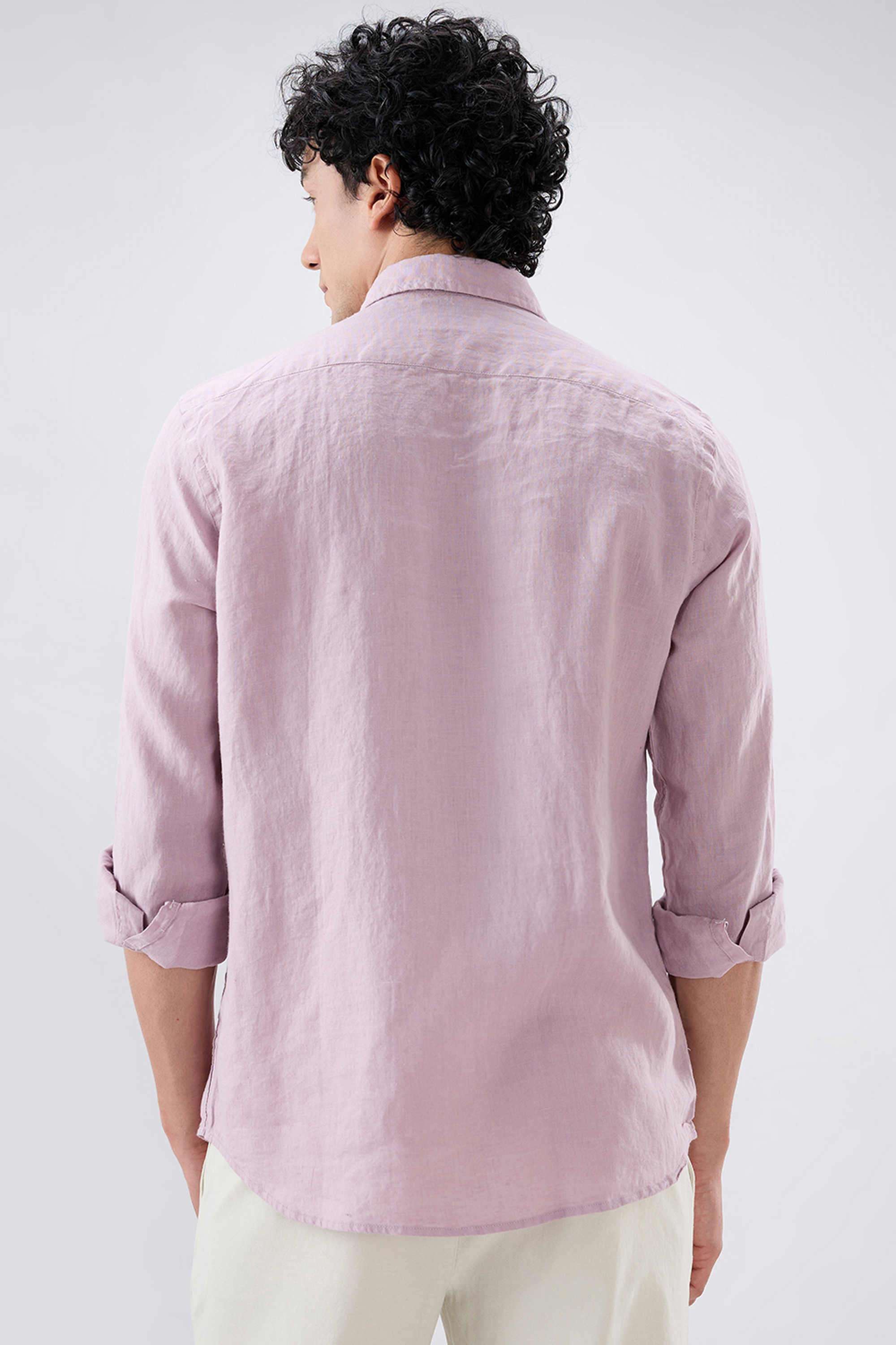 Solid-Linen-Regular-Fit-Men-s-Casual-Shirt