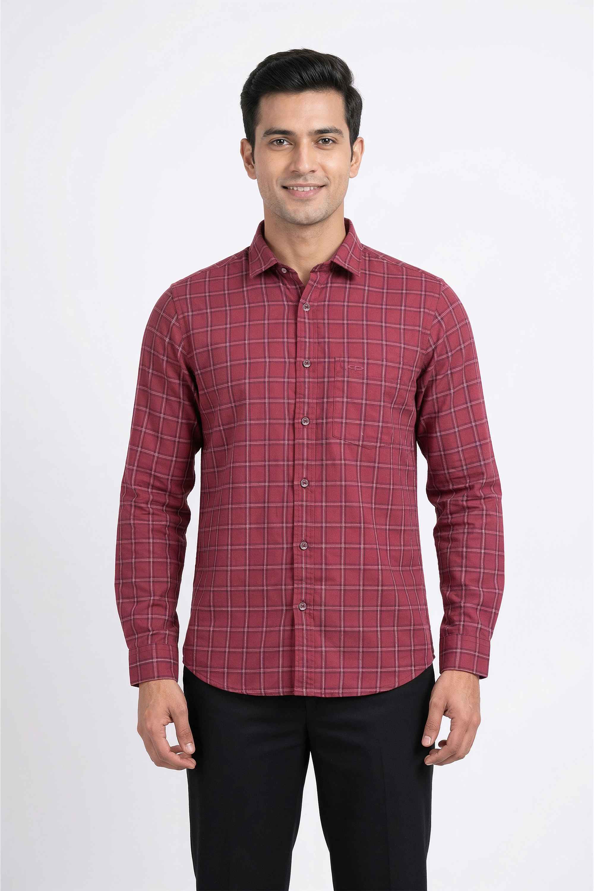 Checks-Cotton-Regular-Fit-Men-s-Casual-Wear-Shirt