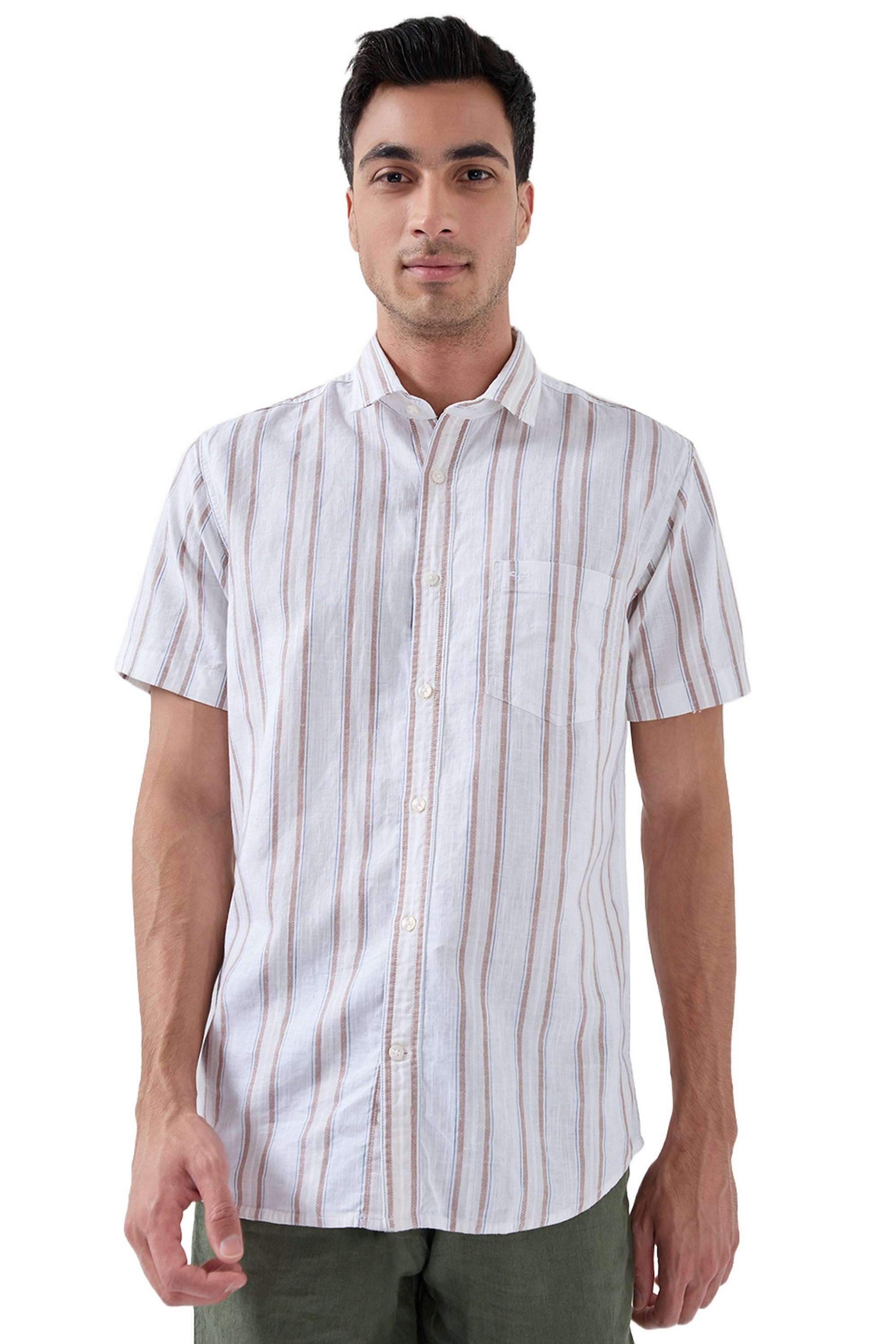 Stripes-Linen-Regular-Fit-Men-s-Shirt
