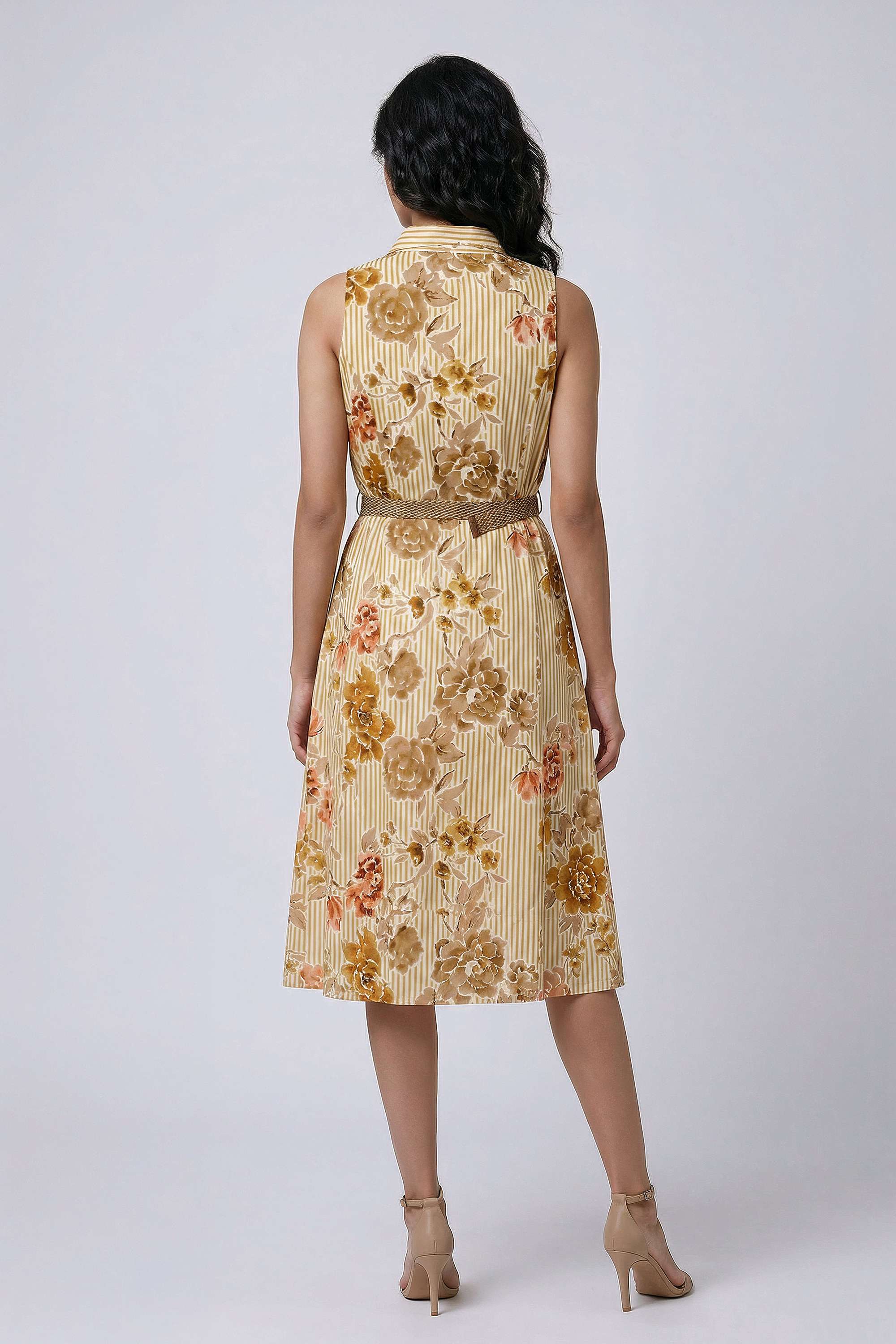 Printed-Halter-Neck-Rayon-Women-s-Dress