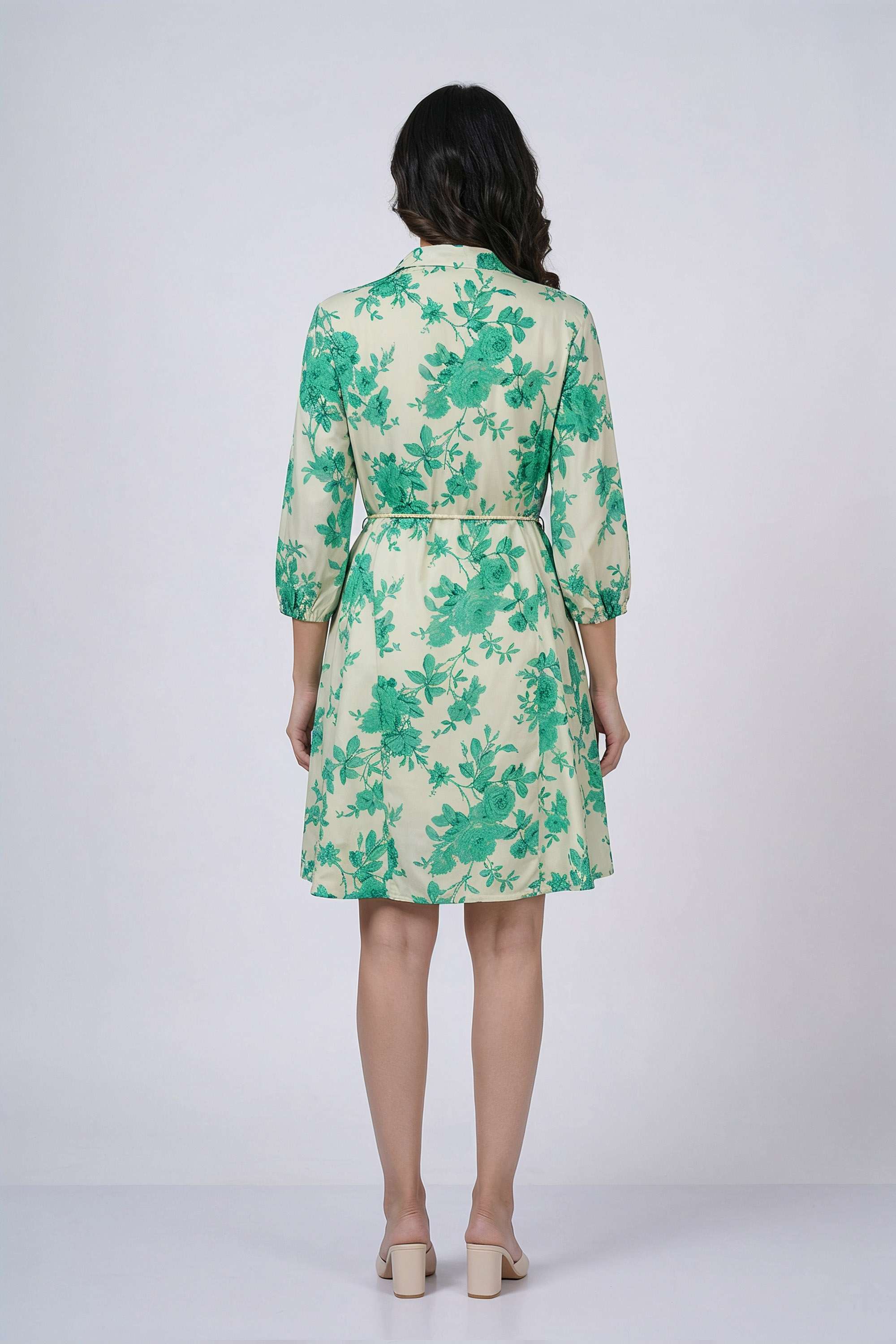 Printed-Cotton-Collared-Women-s-Casual-Wear-Dress