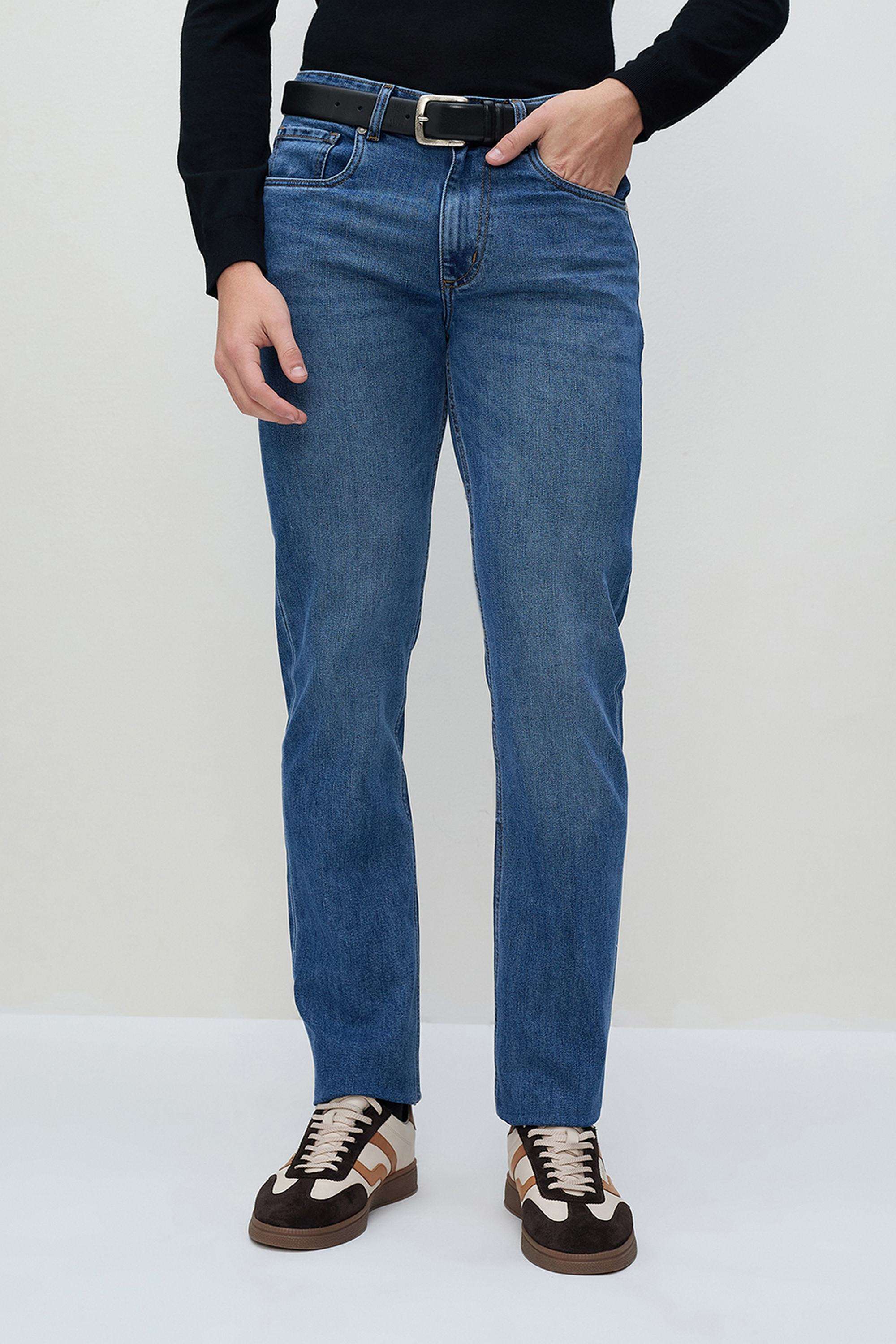 Solid-Cotton-Blend-Regular-Fit-Men-s-Jeans