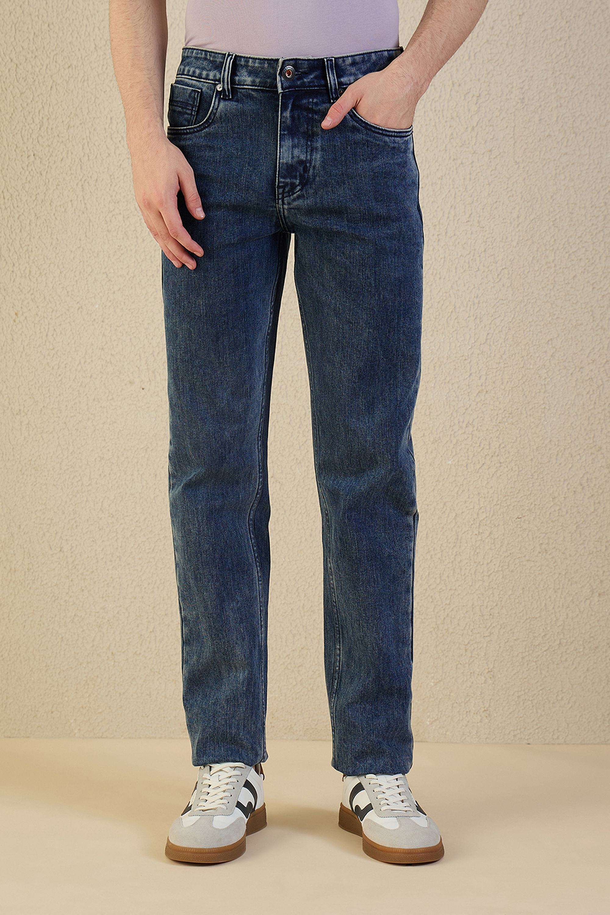 Solid-Cotton-Slim-Fit-Men-s-Jeans