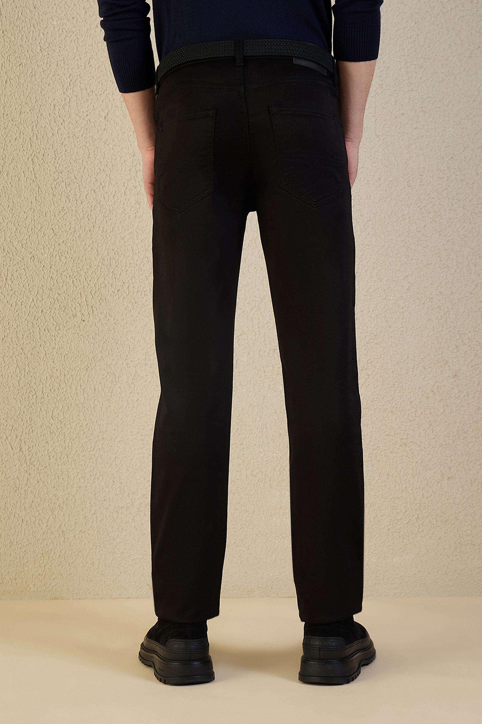 Solid-Cotton-Slim-Fit-Men-s-Jeans