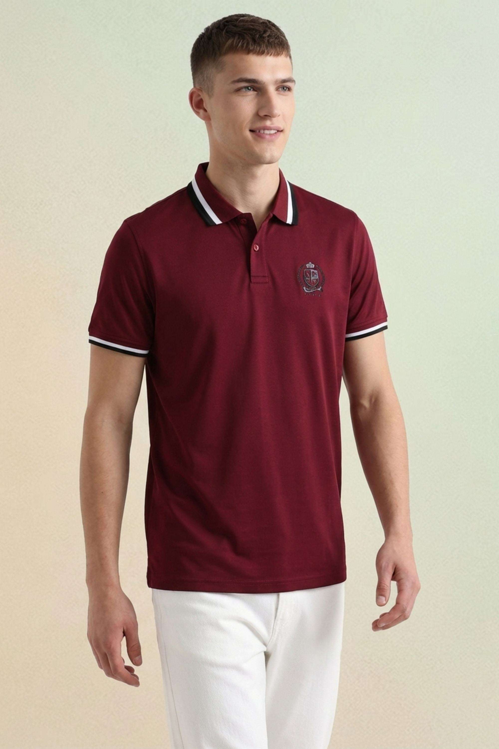 Solid-Cotton-Polo-Men-s-T-Shirt