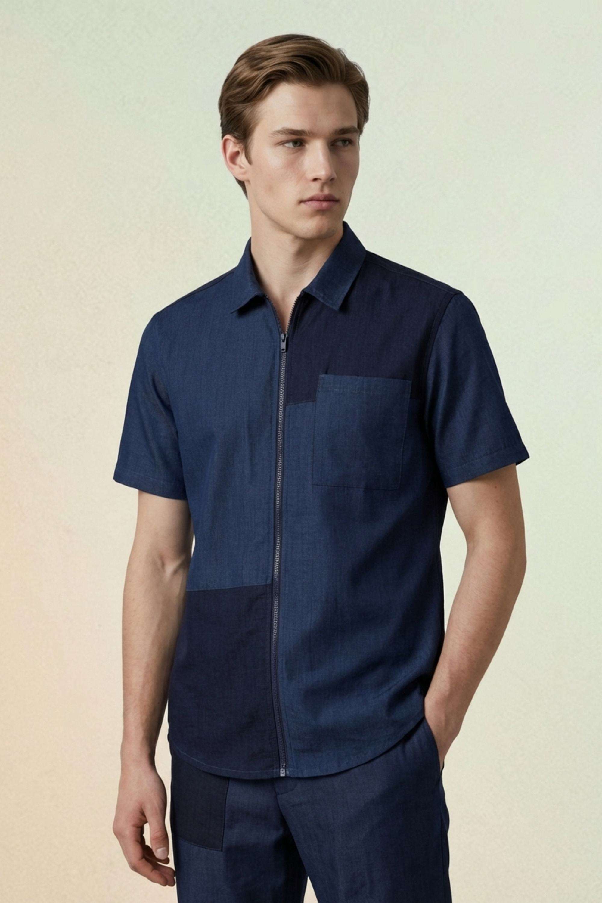 Color-Block-Rayon-Regular-Fit-Men-s-Casual-Shirt