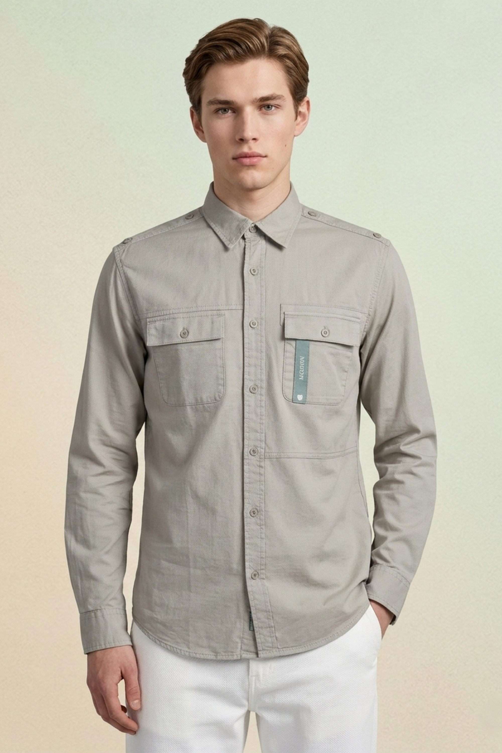 Solid-Cotton-Regular-Fit-Men-s-Casual-Shirt