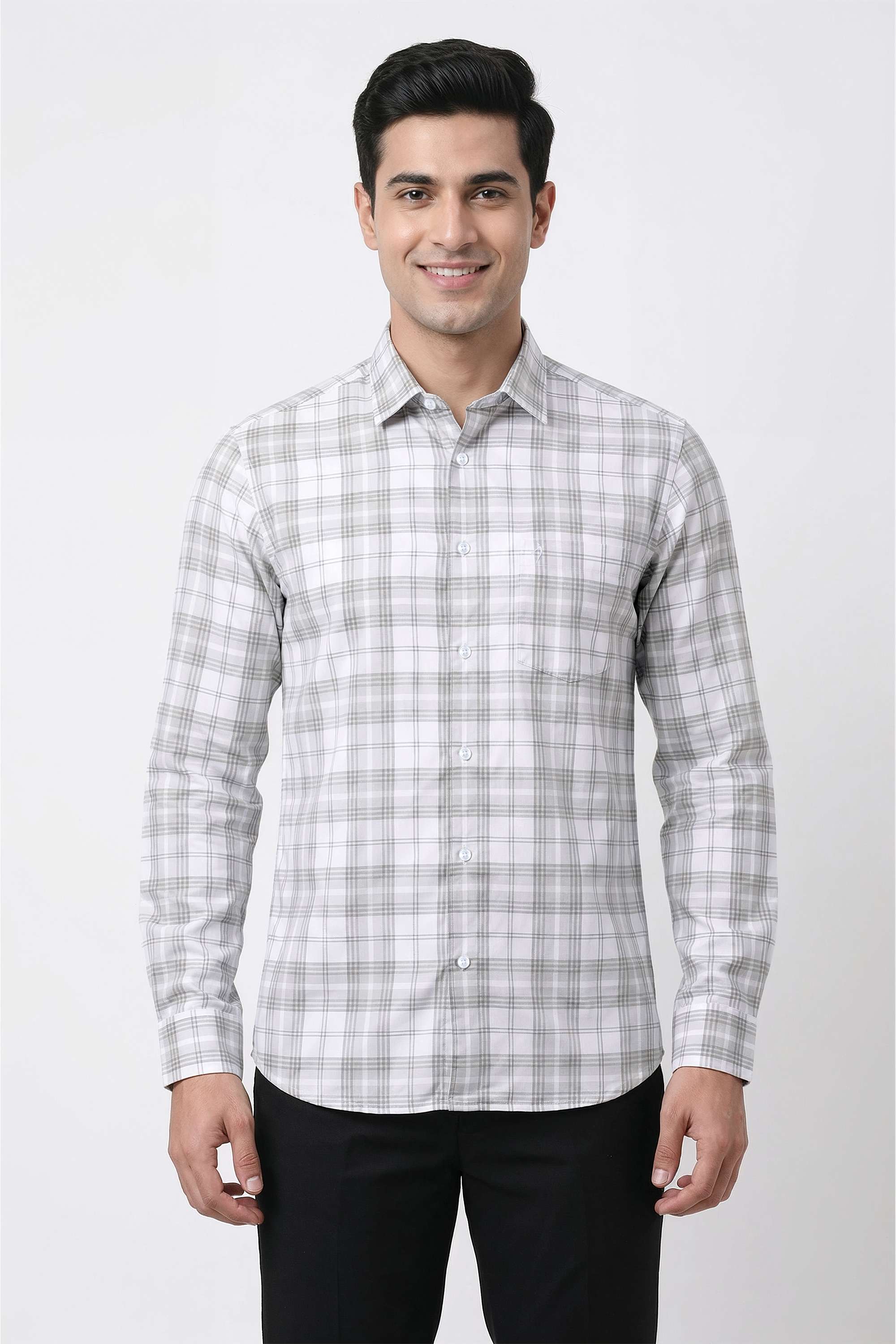 Checks-Cotton-Regular-Fit-Men-Casual-Wear-Shirt