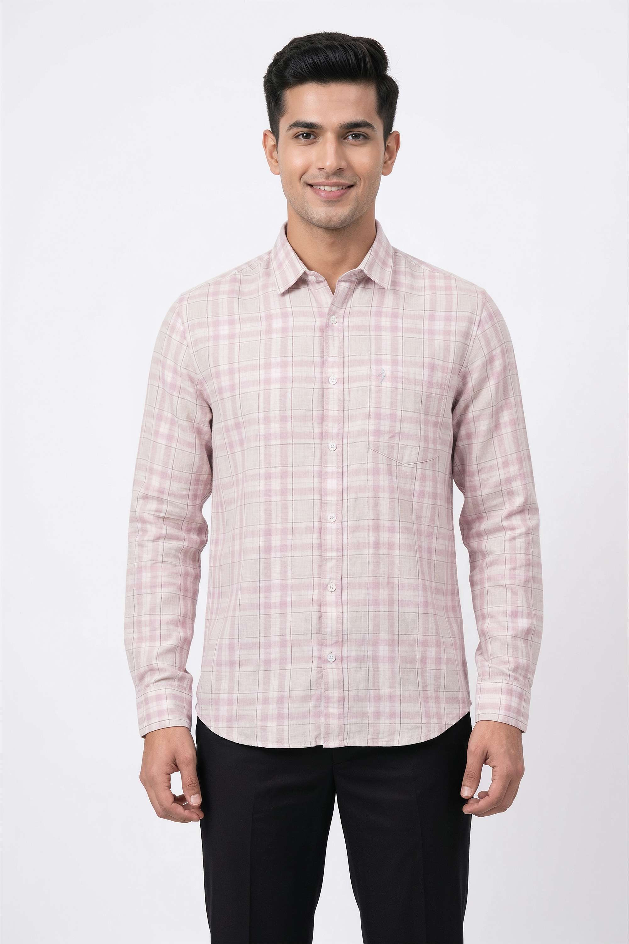 Checks-Cotton-Regular-Fit-Men-Casual-Wear-Shirt