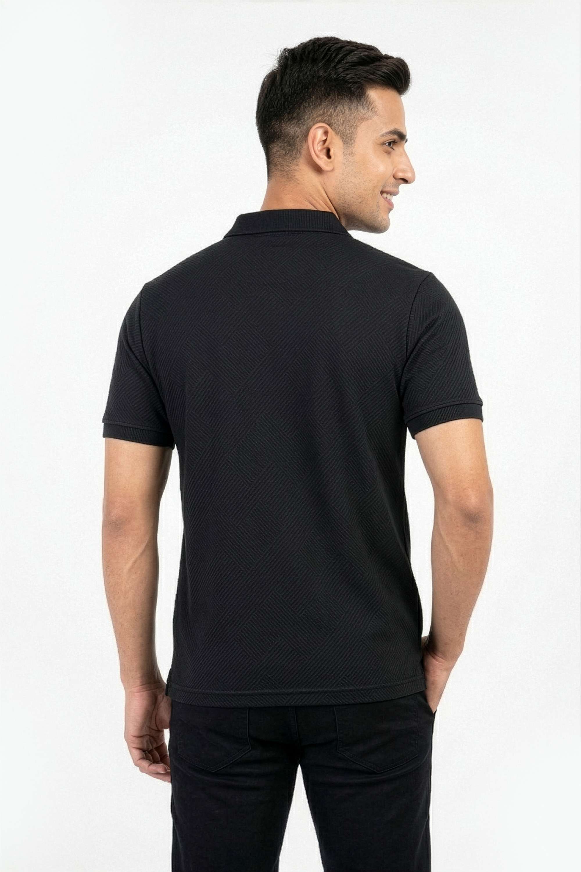 Solid-Cotton-Blend-Regular-Fit-Men-T-Shirt