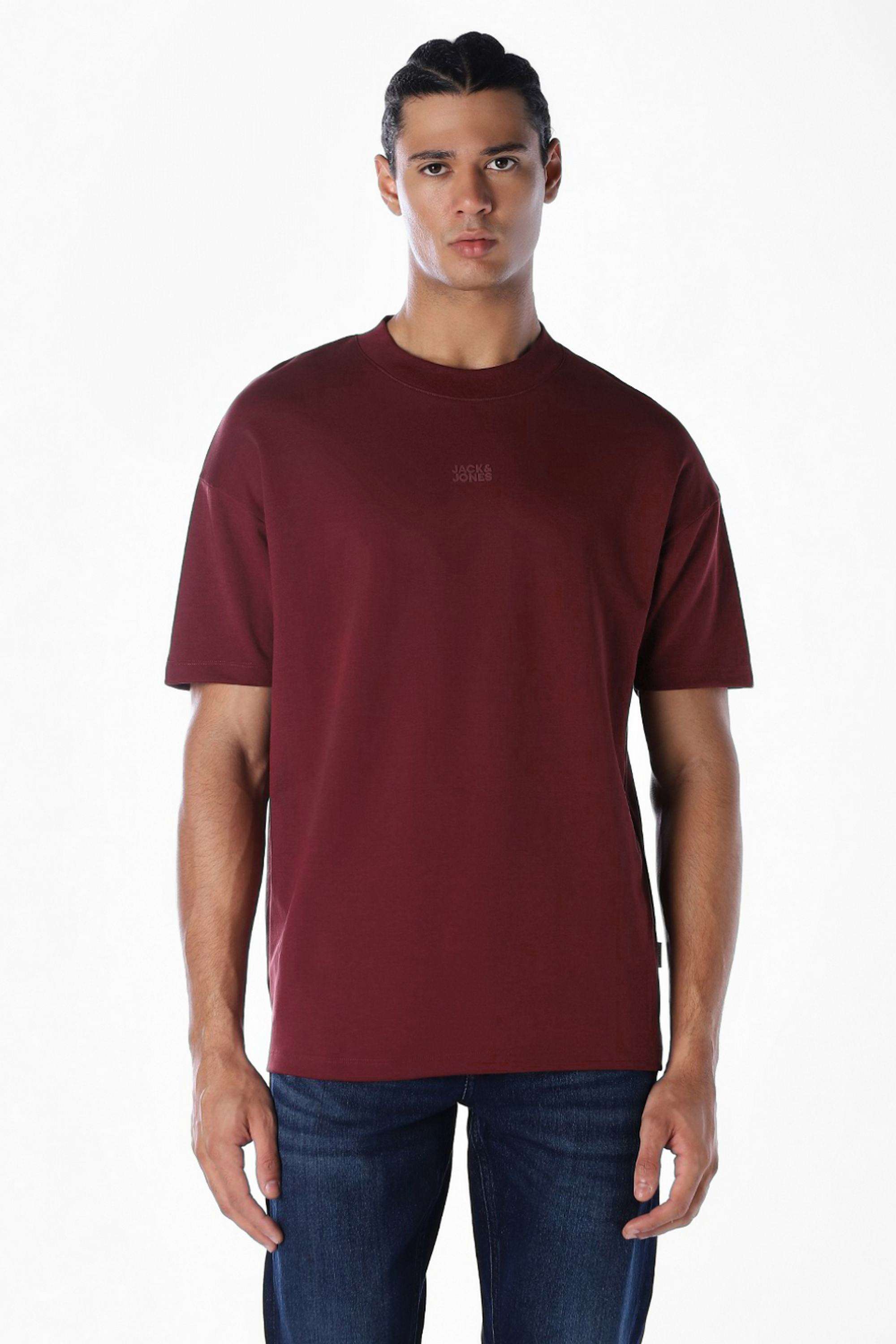 Solid-Cotton-Slim-Fit-Men-s-T-Shirt