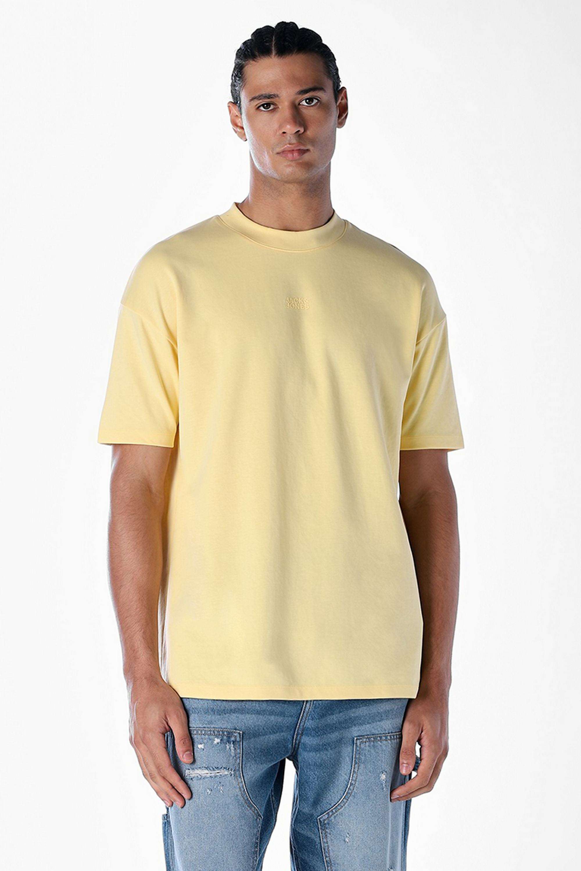 Solid-Cotton-Slim-Fit-Men-s-T-Shirt
