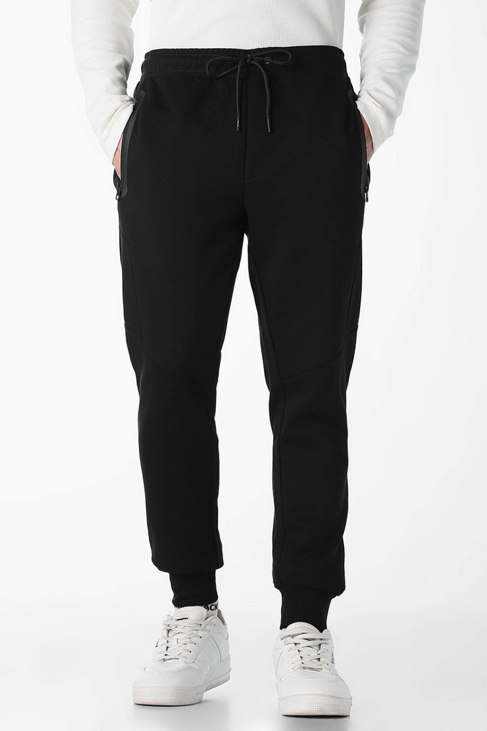 Solid-Cotton-Slim-Fit-Men-s-Casual-Trousers