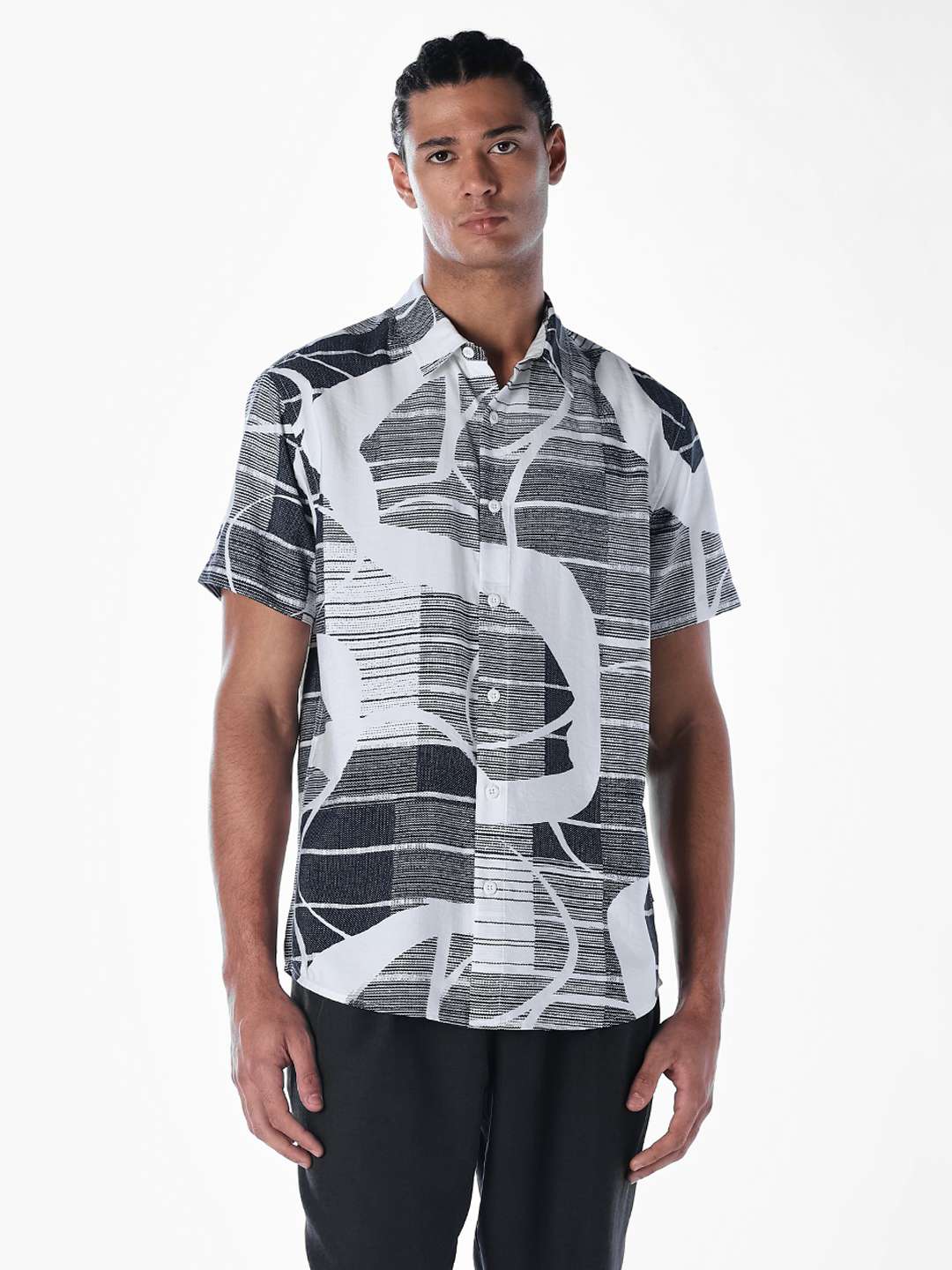 Solid-Cotton-Regular-Fit-Men-s-Shirt