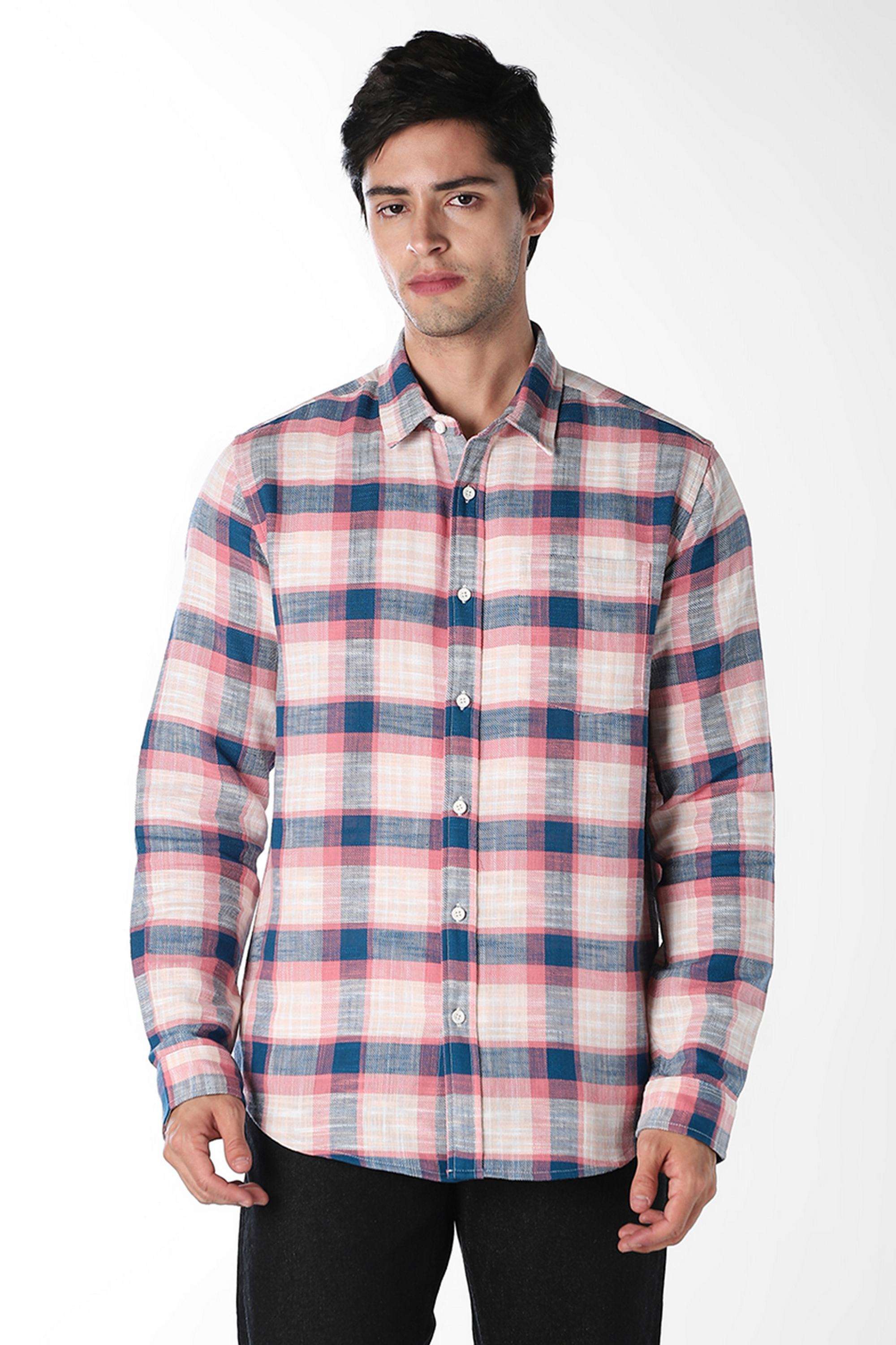 Checks-Cotton-Regular-Fit-Men-s-Casual-Shirt