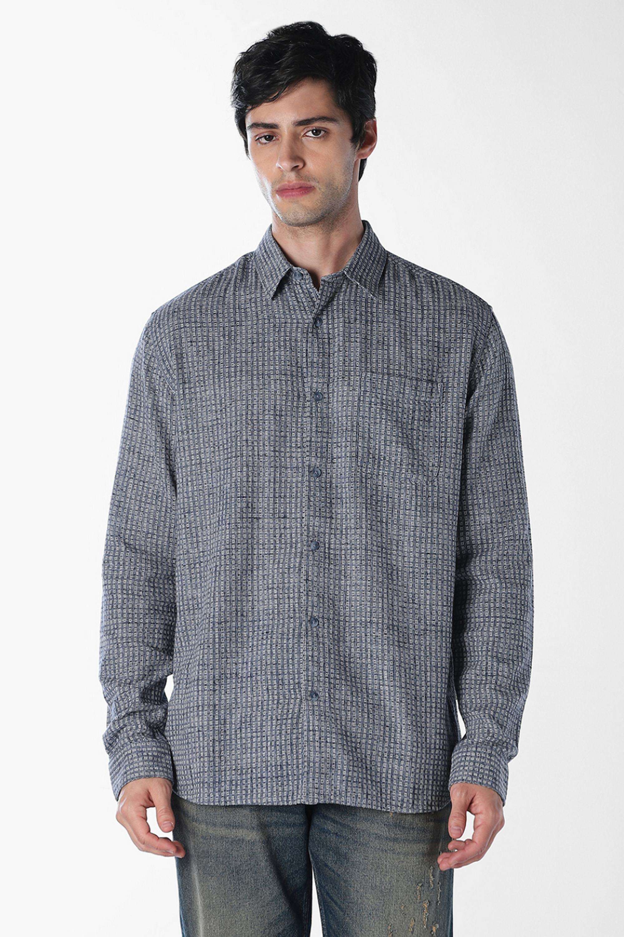 Solid-Cotton-Regular-Fit-Men-s-Casual-Shirt