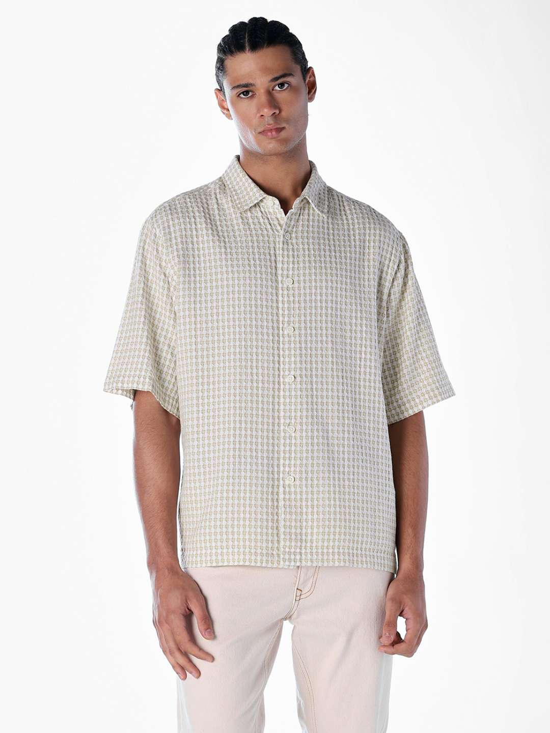 Solid-Cotton-Regular-Fit-Men-s-Shirt