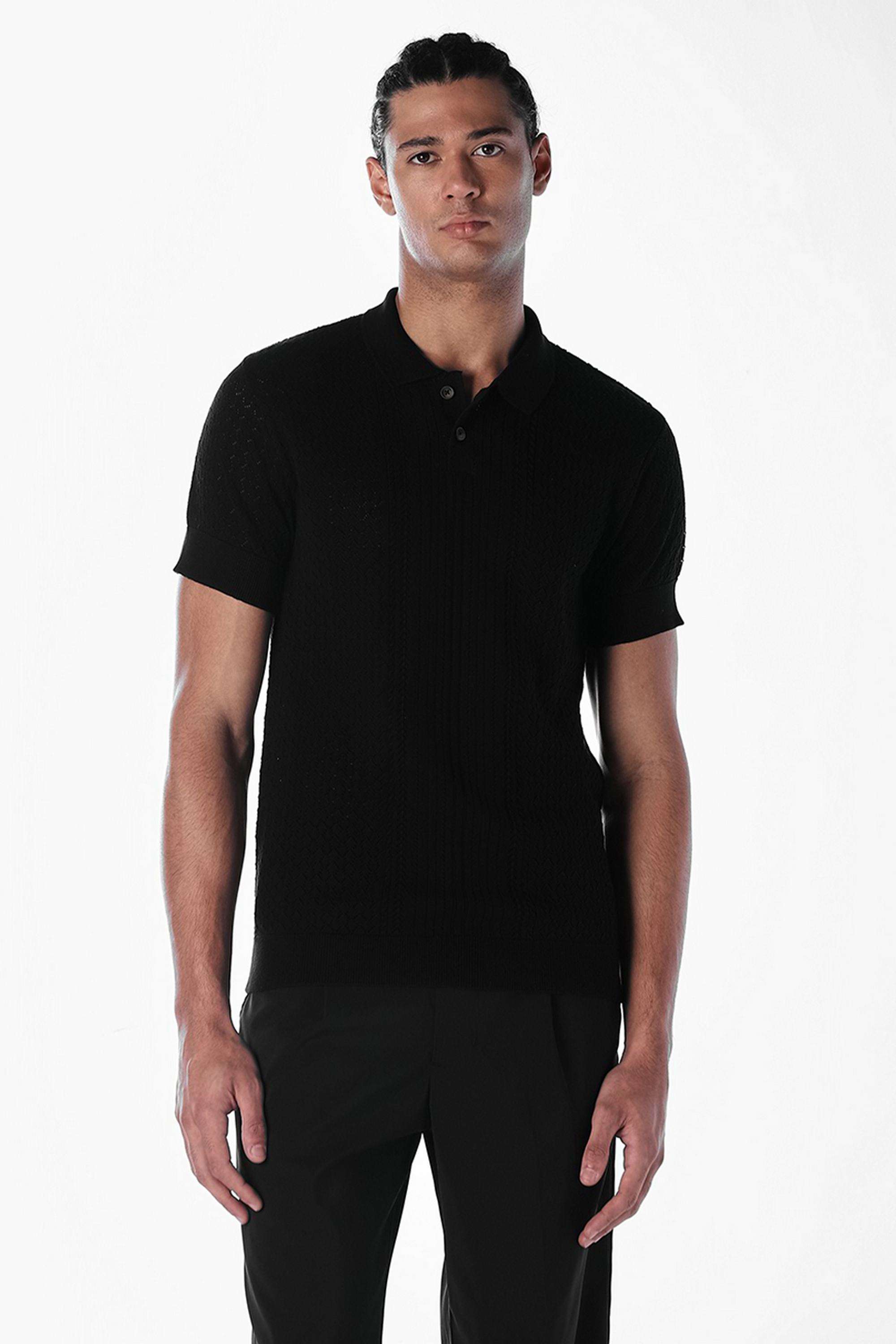 Textured-Cotton-Regular-Fit-Men-s-T-Shirt